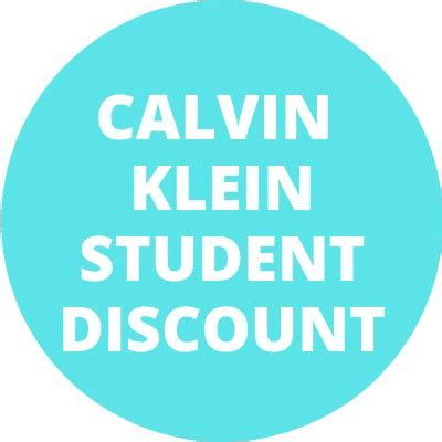 calvin klein student discount uk